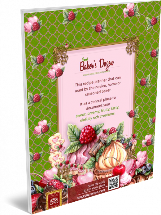 Sweet Baker’s Dozen Recipe Development Planner for Home Bakers or Pastry Chefs Stream of